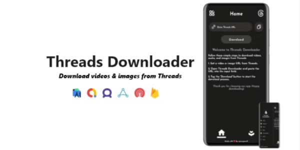 Threads Downloader - Videos, Images & Audios Downloader | ADMOB, FAN, APPLOVIN, FIREBASE, ONESIGNAL 3 September 2023