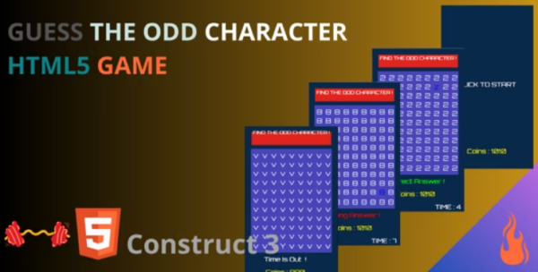 GUESS THE ODD CHARACTER - HTML5 (CONSTRUCT 3)