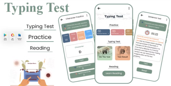 Typing Speed Test - Typing Master - Typing Tutor - Typing Test - Typing Speed - Type Fast Skills