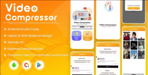 Video Compressor - Video Resizer - Video Size Manager - Android - Admob Ads