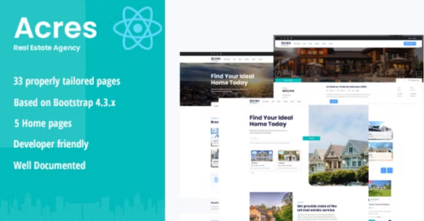 Acres - Real Estate React Template