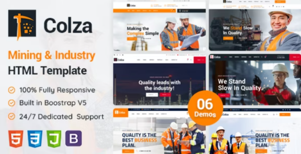 Colza | Mining & Industry HTML Template