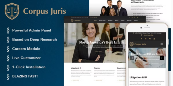 Corpus Juris - Law Firm and Consultation WordPress Theme