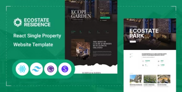 Ecostate - React Single Property Website Template 1.0.1