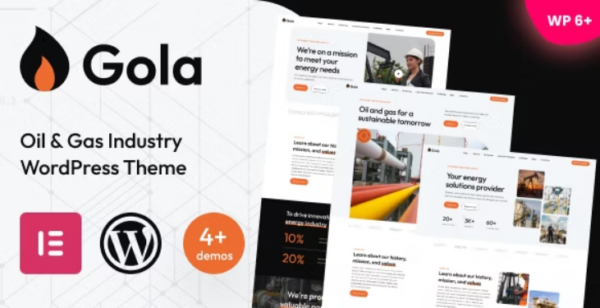 Gola - Oil & Gas Industry WordPress Theme 1.04