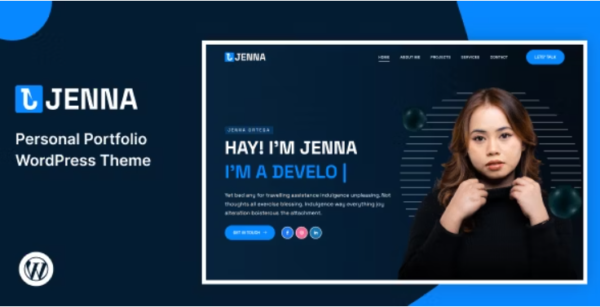 Jenna – Personal Portfolio WordPress Theme