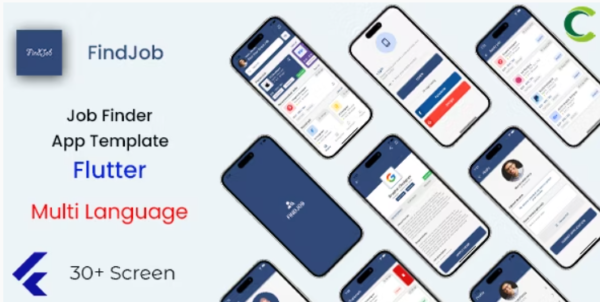 Job Finder & Resume App Template in Flutter | FindJob | Multi Language