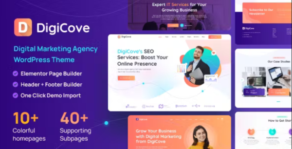 Digicove - Digital Marketing Agency WordPress Theme 1.0.2