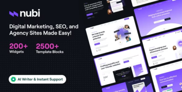 Nubi - Digital Marketing & SEO WordPress Theme 1.0.14