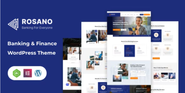 Rosano - Banking and Finance WordPress Theme 12 October 2023