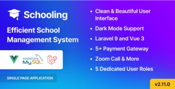 Schooling – School Management System (SPA) 2.11.0