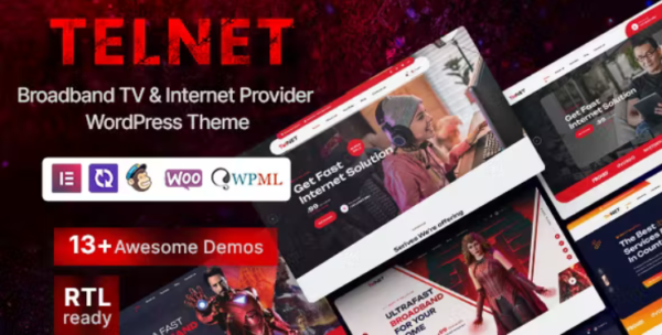 Telnet - Broadband TV & Internet Provider WordPress Theme 1.0.7