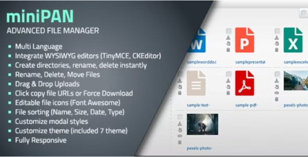 miniPAN PHP File Management System 2.1