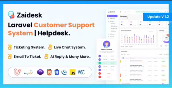 Zaidesk - Customer Support System | Helpdesk | Support Ticket. 1.2