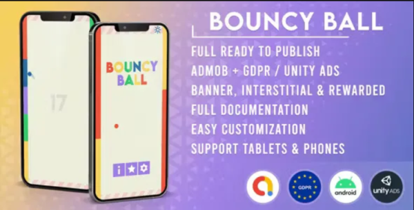 Bouncy Ball (Admob + GDPR + Unity) 23 January 2024