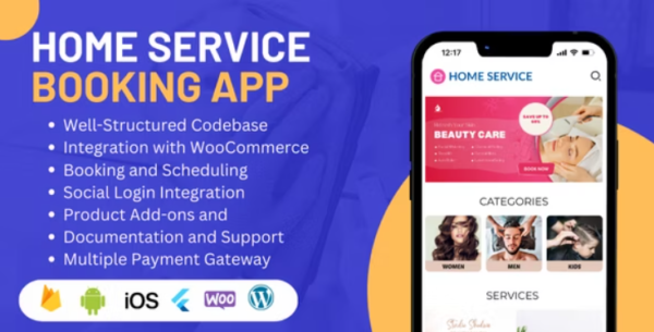 Powerful Flutter Mobile App for Home Service 20 September 2023