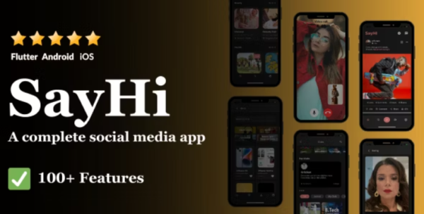 SayHi Social – (Timeline, chat, Live,Instagram,Reels,Facebook,Twitter,Threads, TikTok) 1.4