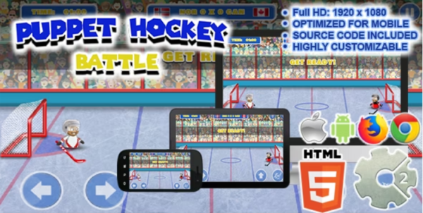 Puppet Hockey Battle ( Sport Game | HTML5 + CAPX )