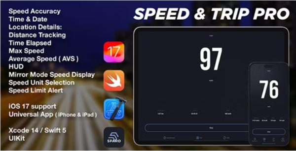 SpeedTrip Pro App for iOS - Swift Based, Full Source Code