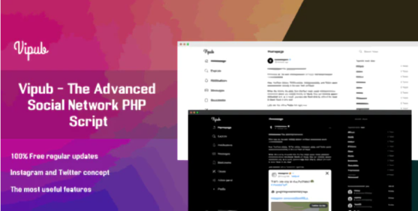 Vipub - The Advanced Social Network PHP Script 1.3