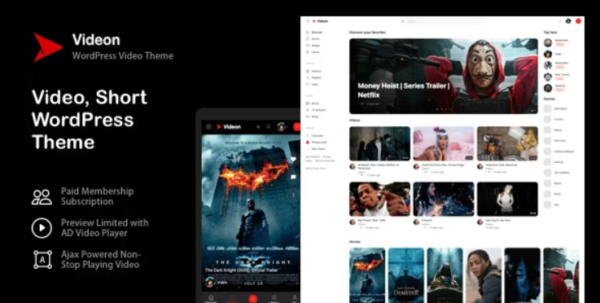 Videon - Video, Short WordPress Theme 2.3