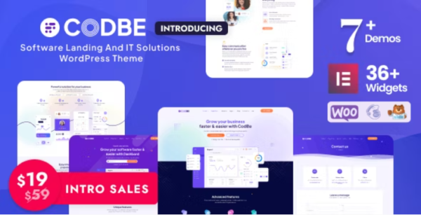 CodBe - Software Landing and IT Solutions WordPress Theme