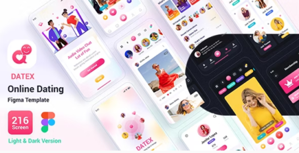 Datex – Online Dating Figma Template