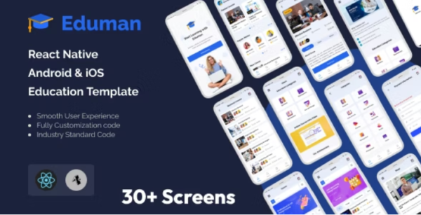 Eduman - React Native Android & iOS Education Template