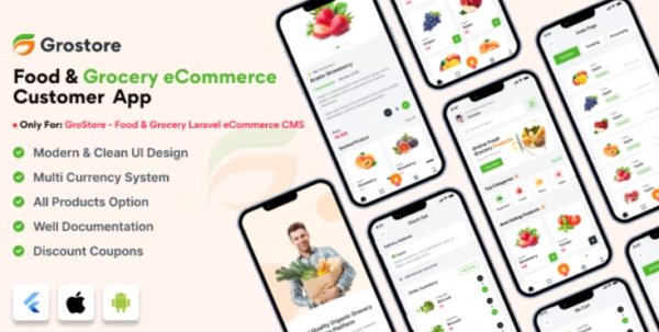 Grostore - Food & Grocery eCommerce Customer App 1.2.0