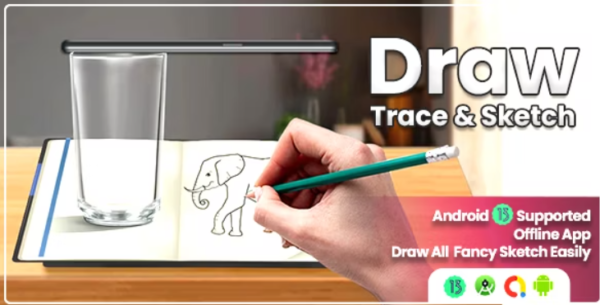 Draw Easy: Trace to Sketch | Drawing Portrait Sketch | Draw Sketch Using App