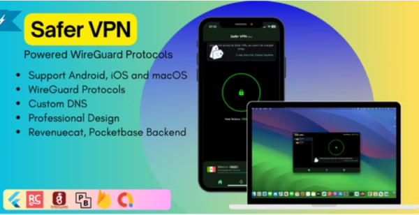 Safer VPN: Cross-Platform WireGuard Flutter 2.0.4