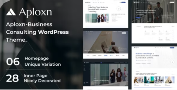 Aploxn - Business Consulting WordPress Theme