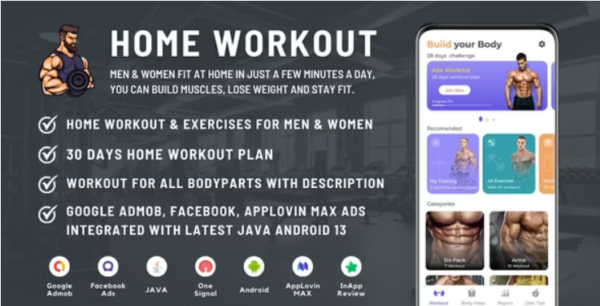 Home Workout for Men & Women Fitness at Home