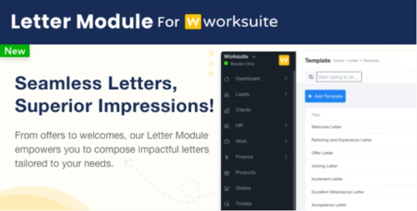 Letter Module for Worksuite CRM