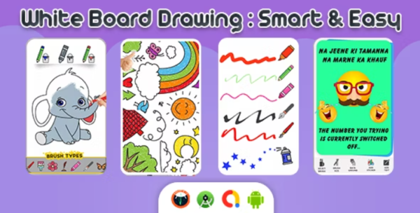 White Board Drawing, White Sketch Board, Whiteboard Sketch
