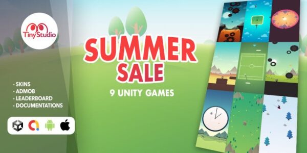 SUMMER SALE - 9 Unity games