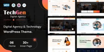 TechGen – Digital Agency & Technology WordPress Theme