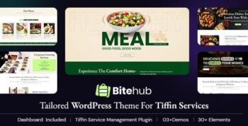 Bitehub – Tiffin & Food Delivery WordPress Theme 1.2