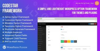 Codestar Framework – A Simple and Lightweight WordPress Option Framework for Themes and Plugins 2.3.1