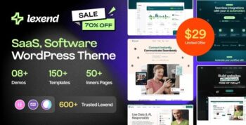 Lexend – Software, SaaS & Startup WordPress Theme 1.3