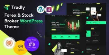 Tradly – Forex & Stock Broker WordPress Theme