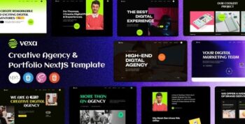 Vexa – Creative Agency & Portfolio NextJS Template 2.0